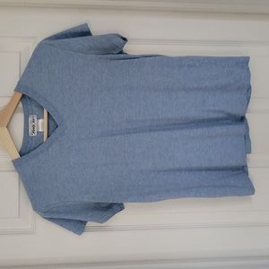 Vanity Fair Blue V Neck Size Small